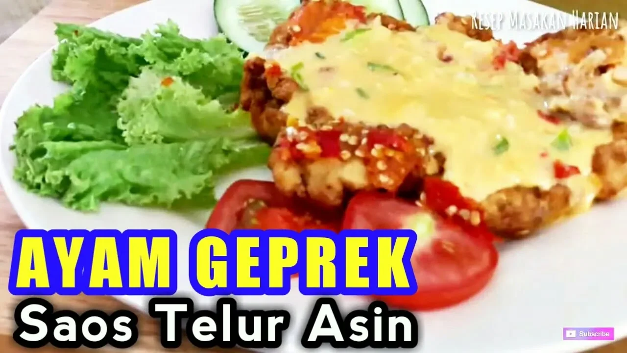 Resep Ayam Goreng Saos Telur Asin. 