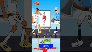 ميسي ينقذ كريستيانو رونالدو من هالاند في اللحظة الأخيرة Ronaldo Edit Football Cartoon 