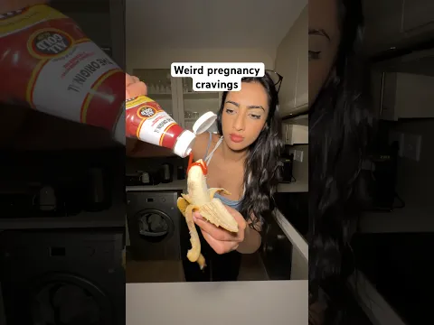 Trying weird pregnancy cravings🙊 #dairyfree (credit: @anna.antonje on TT)