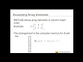 MATLAB - Matrix Manipulation Part 1