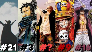 the 30 strongest characters in one piece history are 