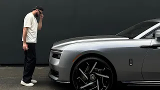 Behind The Scenes Filming The $550,000 Rolls-Royce Spectre Black Badge