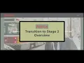 Transition to Stage 2 Overview