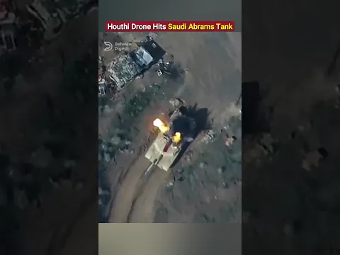 Houthi Drone Hits Saudi Abrams Tank!