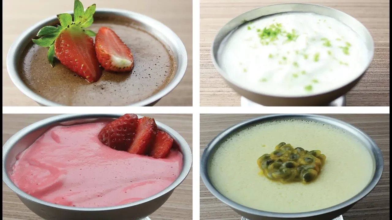 Aprenda a fazer um mousse fit, sem açúcar e com apenas 3 ingredientes. Ingredientes: 01 pacote pó pa. 