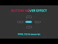 ASMR Programming - Button Hover Effect using HTML CSS Javascript