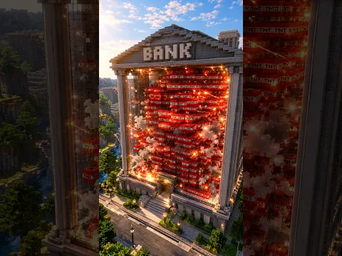 Trollmoment 180! (1000 tnt vs bank π)