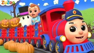 La Canción del tren de Halloween 🚂 | Aprende los colores | ZuZoo en Español | Canciones Infantiles