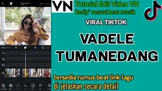 Download TUTORIAL EDIT VIDEO VN LAGU DJ VADELE X TUMANEDANG SESUAI BEAT MUSIK || TUTORIAL VN TERBARU MP3