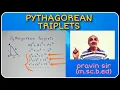 ALL POSSIBLE PYTHAGOREAN TRIPLETS VISUALIZED PRAVIN SIR M Sc B Ed