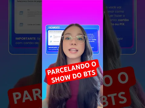 EM QUANTAS VEZES POSSO PARCELAR O SHOW DO BTS? #shorts #bts