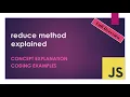 The JavaScript Array reduce method explained - JavaScript Tutorial