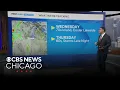 Chicago weather scattered storms Tuesday evening cooler Wednesday