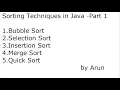 Program Bubble Sort in Java