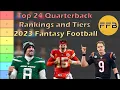 Top 24 Quarterback Rankings and Tiers 2023 Fantasy Football
