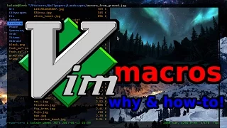 vim Macros Why and How-To