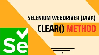 Selenium clear method in Java FullStackSDET
