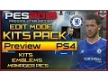 PES 2016 | Kits edit mode tutorial PS4 ONLY!!!
