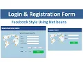 JAVA - How To Design Login And Register Form In Java Netbeans Facebook Style