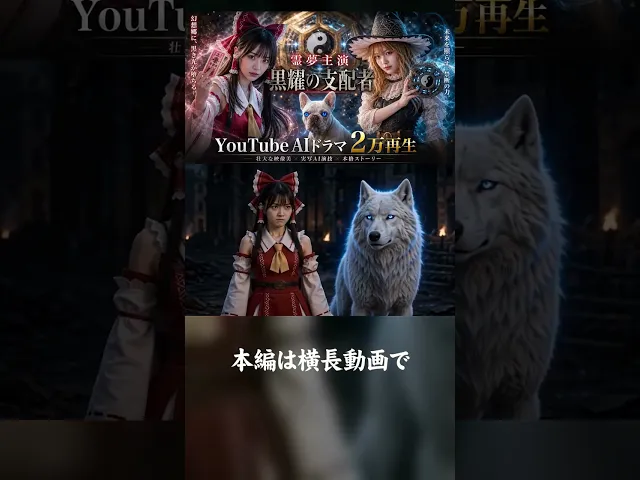 AI実写ドラマ「黒耀の支配者」 より。