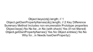 How to Count Object Properties in JavaScript Efficient Ways Explained