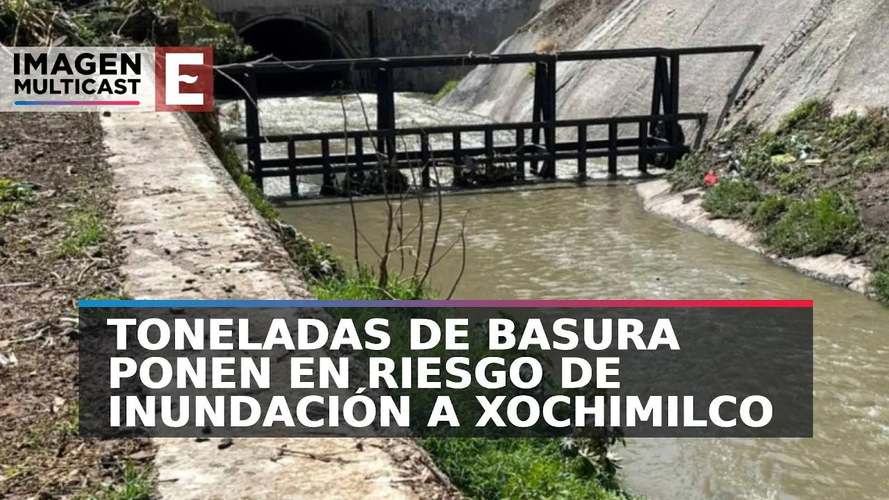 Habitantes de Xochimilco continúan en riesgo de inundación