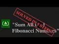 FreeCodeCamp - Sum All Odd Fibonacci Numbers