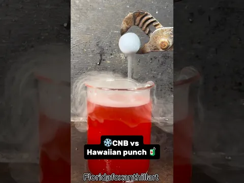 ❄️CNB vs Hawaiian punch 🧃 #satisfying #Experiment #ASMR #Science #CNB