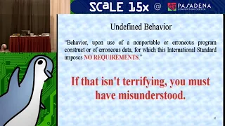 Scale 15x Undefined Behavior in C and C Original title THe Young Man and the C Reloaded