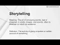 Storytelling Meaning