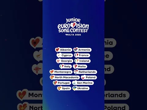 24 October in Malta 🇲🇹 These 16 participating countries will be joing us 🎤 Will you? 🥳