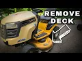 How to Remove Mower DECK on Cub Cadet Riding Lawn Mower
