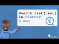 Search List user in Flutter