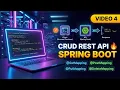 Spring Boot CRUD REST API No Database Learn GetMapping PostMapping Postman