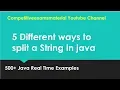 How to split a String in Java