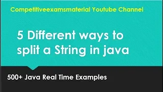 How to split a String in Java