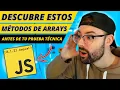 5 NUEVOS METODOS DE ARRAYS en JAVASCRIPT que debes conocer para pruebas tecnicas y tu dia a dia