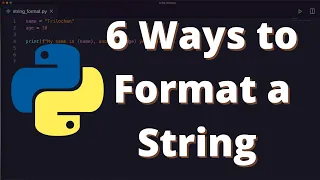 19 6 Ways to Format a String in Python Python for Beginners