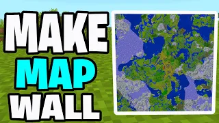 How To Make a Map Wall In Minecraft Bedrock - MCPE Android IOS Windows PS5 Xbox