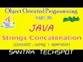 Java Beginners Tutorial String Concatenation using concat and operator in Java