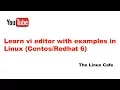 Learn vi editor with examples in Linux 6