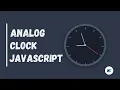 Analog Clock with HTML CSS JavaScript Live Time Update
