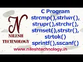 C Program String Part3 strcmp strlwr strupr strnset strstr strtok sscanf sprintf