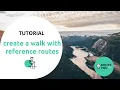 Creating a thematic walking route based on reference routes