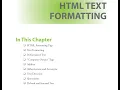 HTML Text Formatting - Introduction