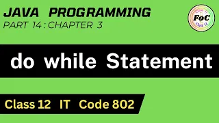 Java Class 12 do while Statement Unit 3 Information Technology IT Code 802 Program