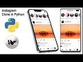 Instagram Clone in Python Kivy KivyMD UI Speed Code