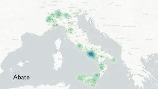 Maps of 45 000 Surnames in Italy