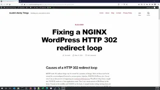 Fixing a HTTP 302 redirect loop