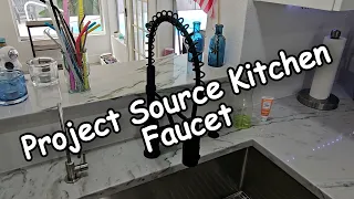 Project Source Lowe s Flynt Matte Black Pull-down Faucet Review 3-Month Usage Feedback 2024
